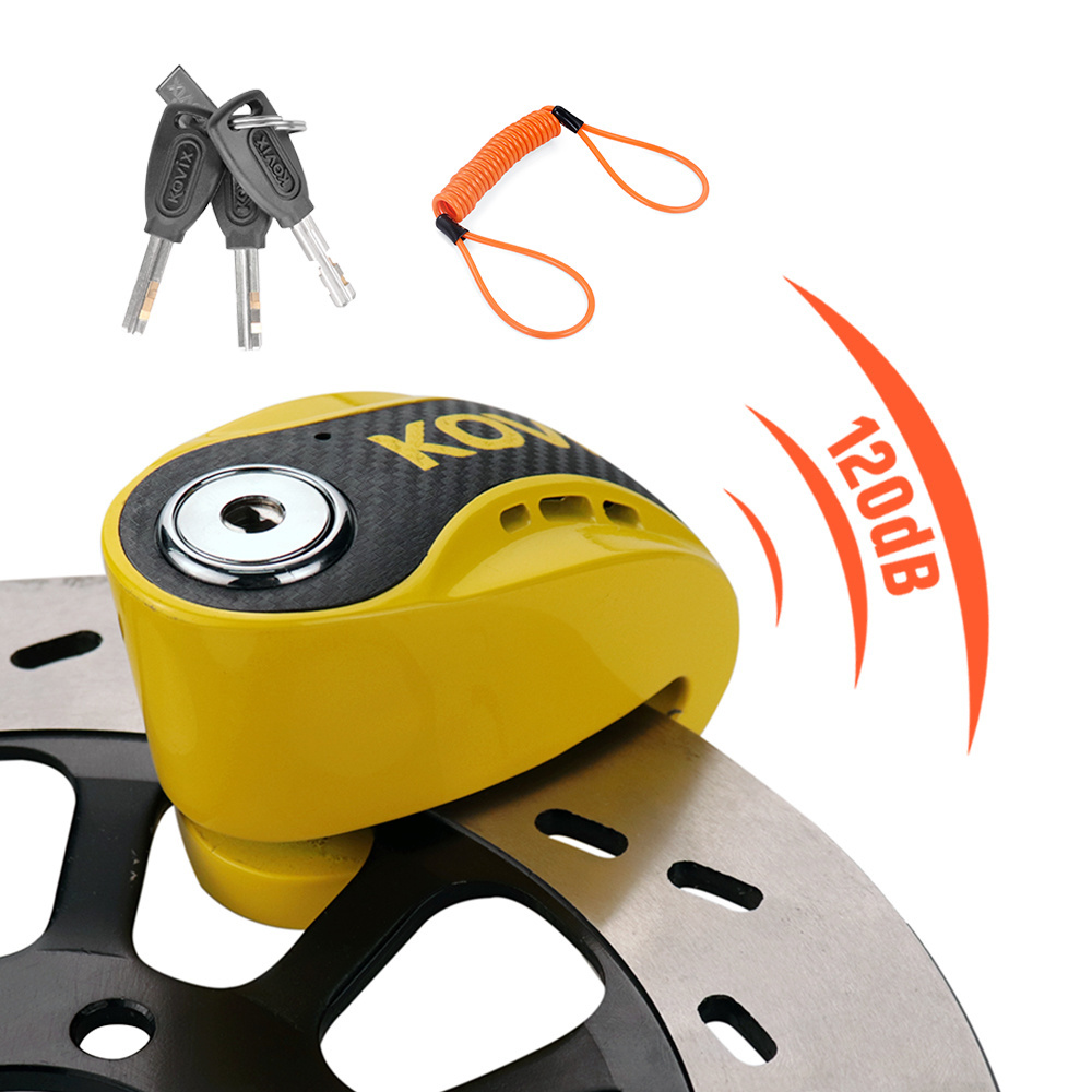 Kovix Motorcycle Disc Lock With Alarm Security Disc Lock Motorcycle Disc Lock In Bike