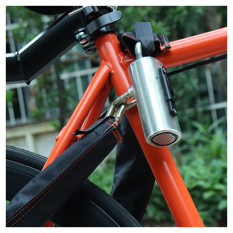 Lock Shape Clasp Chain  Key Chain Stainless Steel Bike Lock Chain Lock