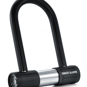 Bike Bicycle Security U Lock Shackle Lock 120dB Anti-Theft Hardened Steel Shackle Long Battery Life bike U lock