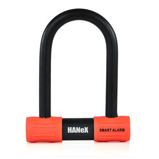 Bike Bicycle Security D Lock  120dB Anti-Theft Alarm Zinc Alloy Body Steel Shackle Long Battery Life u lock bike lock