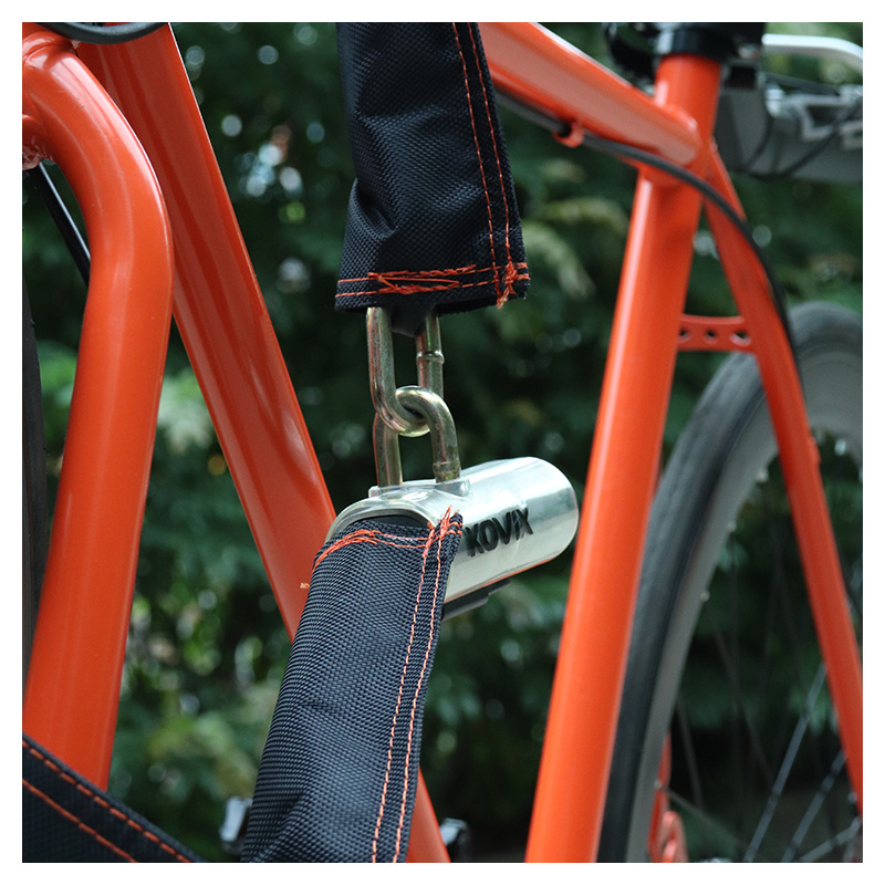 Lock Shape Clasp Chain  Key Chain Stainless Steel Bike Lock Chain Lock