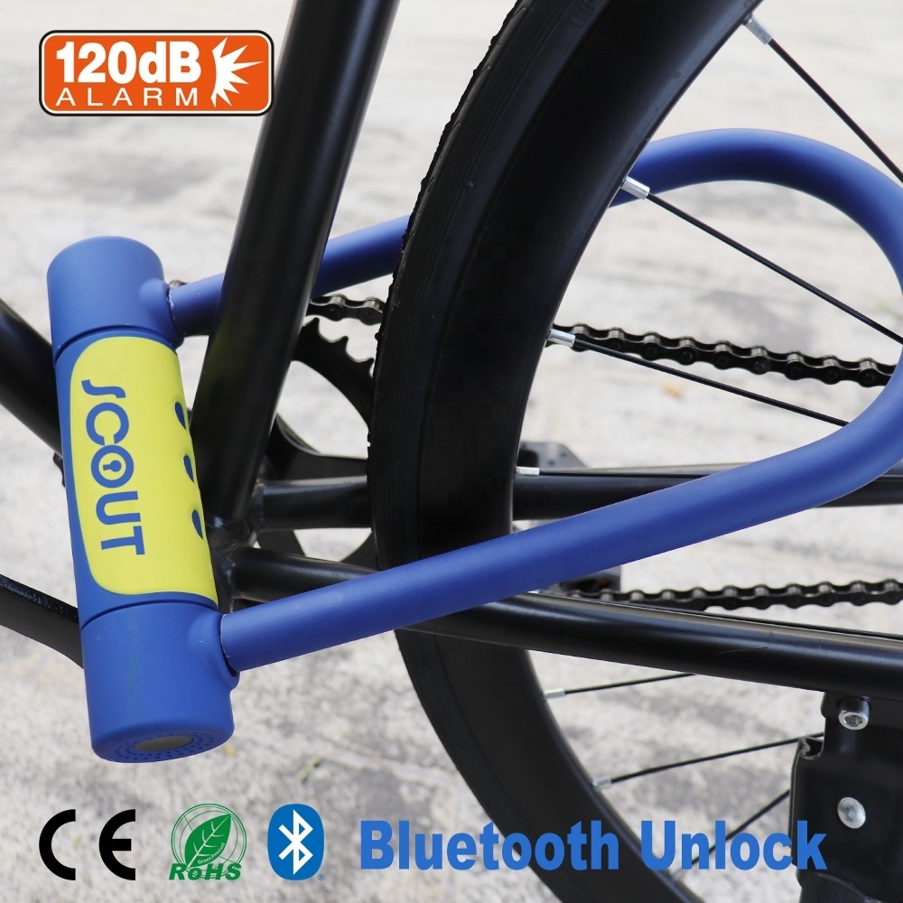 Modern Anti-Theft Lock Bicycle Motorcycle Moto Alloy Steel Kryptonite Bike Lock Bike Alarm Smart Lock