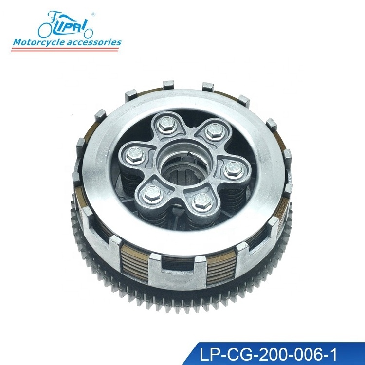 Motorcycle Engine Parts 6 Column Enhanced Clutch 6pcs Friction Disc Center Outer Clutch  For Honda CG200