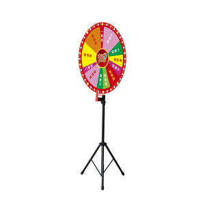 Customized christmas activity 60cm diameter promotion advertising spin prize wheel of fortune