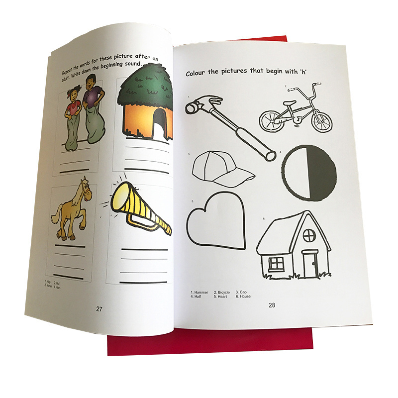 full color education school book printing service