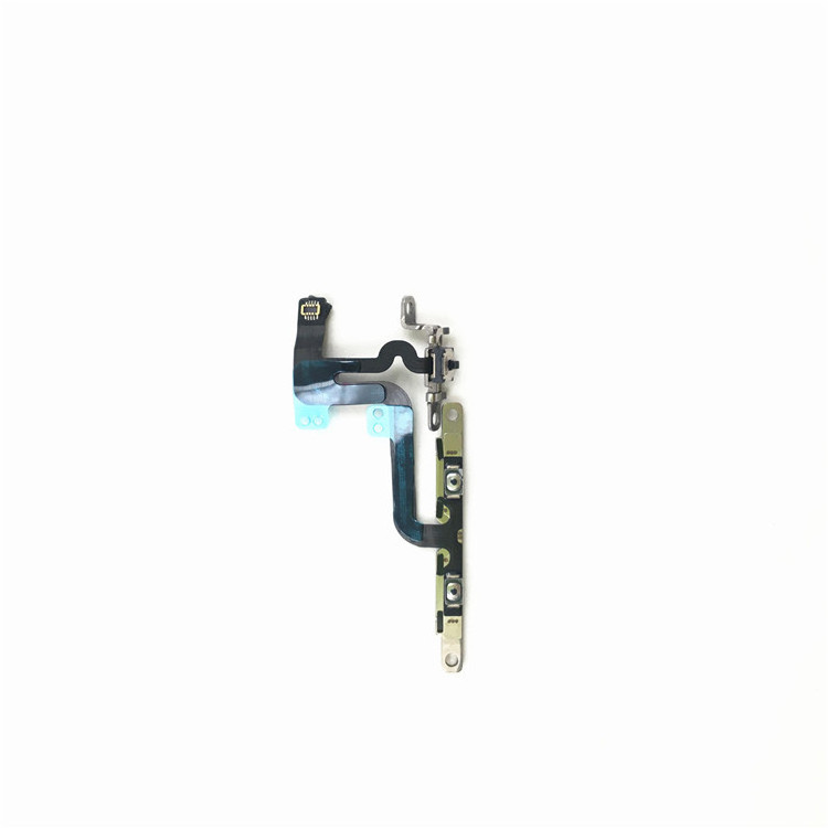 Power Flex For iPhone 6 6s 7 8 Plus 5C 5 5s SE 7G 8G 6G 8 Plus Mute & Volume Button Switch Key Power Flex Cable With Metal Parts