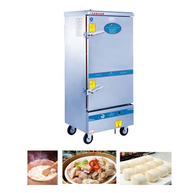 stainless steel  304  6 trays commercial gas or electric rice steamer  for steaming food