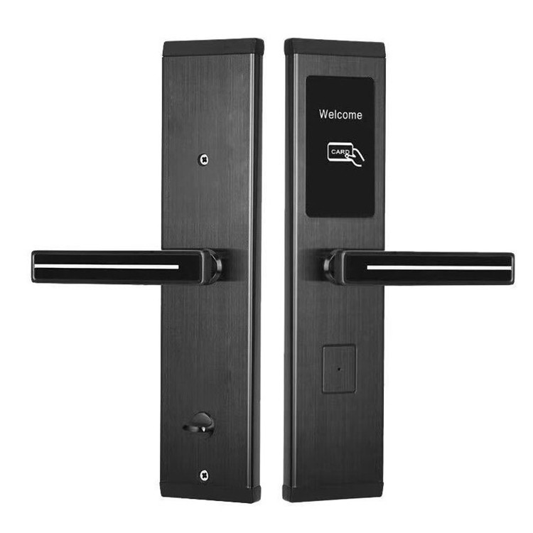 Free Software Electronic Anti-thef 6068 Mortise RFID Card Key Hotel Door Lock with Card and Manual Key