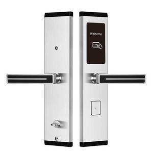 Free Software Electronic Anti-thef 6068 Mortise RFID Card Key Hotel Door Lock with Card and Manual Key