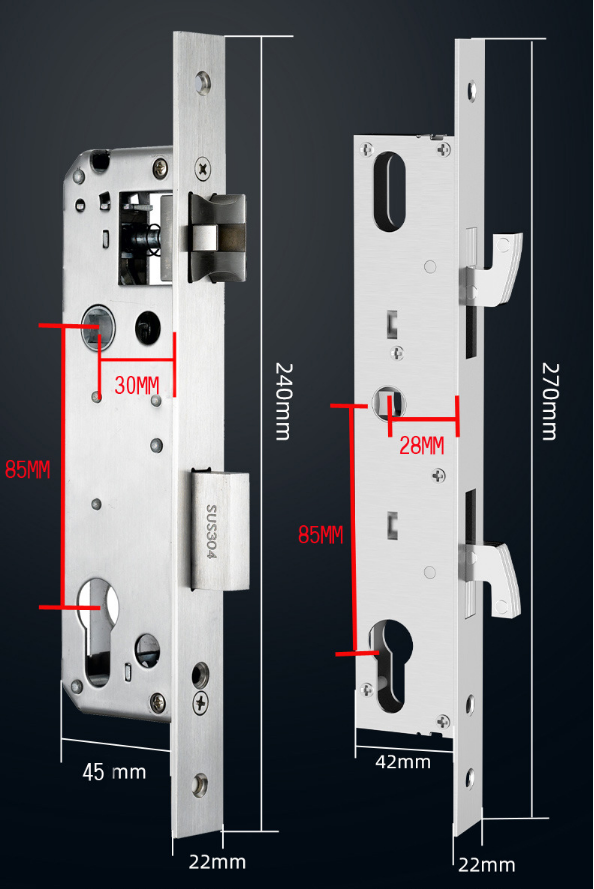 Outdoor Waterproof RFID Card Access Door Lock Electronic Aluminum Smart Door Lock with Hotel Door Lock Software