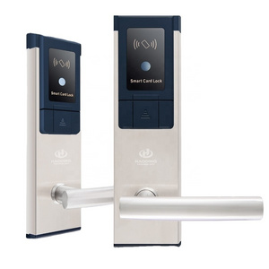 Best Selling Stainless Steel Smart Hotel Card Door Lock with Free Door Lock Management System Software