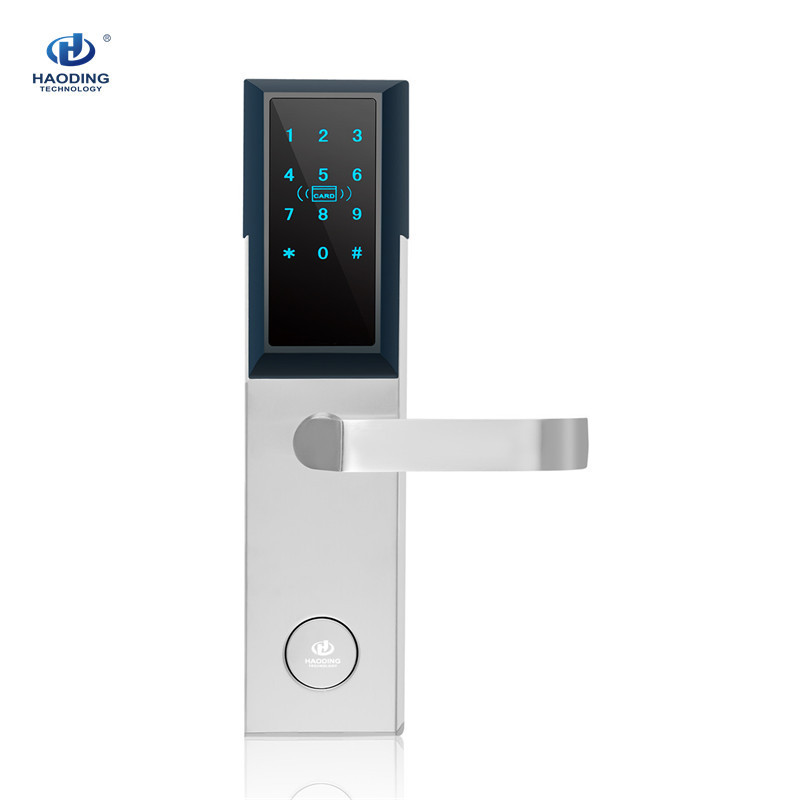 Silver Keyless Interior Door Locks Smart Handle Password Digital Lock Safe