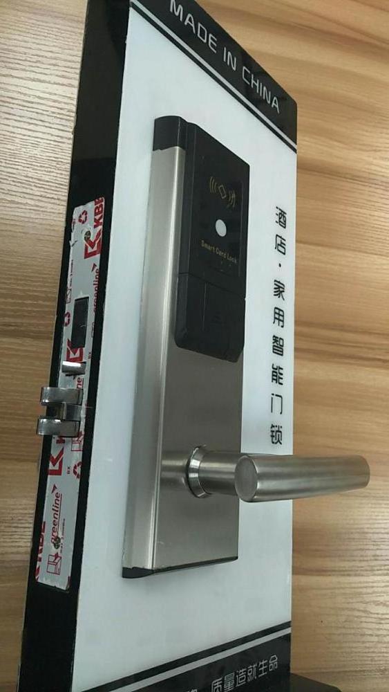 Free Software Stainless Steel Digital Smart Hotel Door Lock With Energy Saving Switch