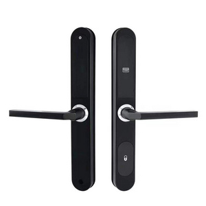 high quality aluminum alloy smart card hotel lock for thin aluminum door with free software