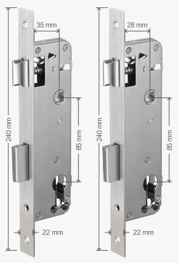 high quality aluminum alloy smart card hotel lock for thin aluminum door with free software