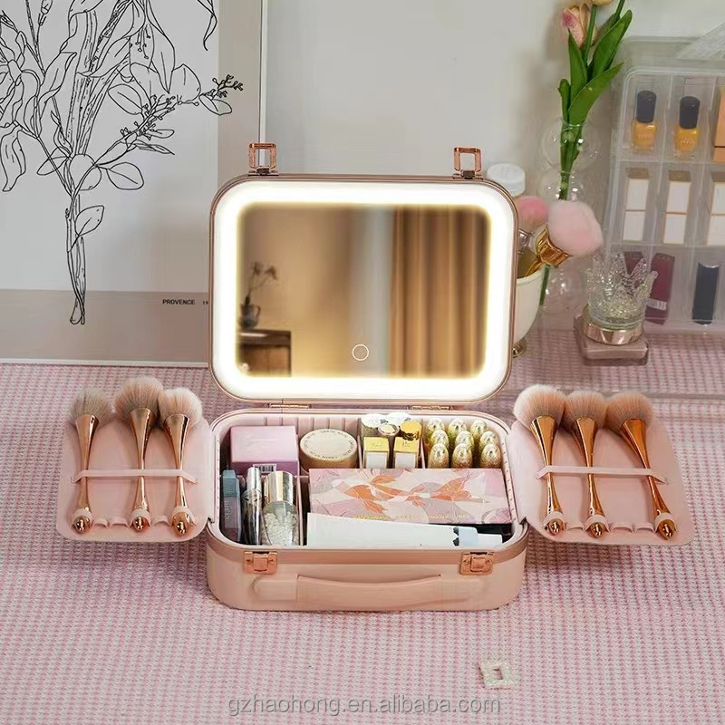 Travel Beauty Suitcase Organizer Box Vanity Storage Makeup Case Professional PC Wholesale Price New Cosmetic Bags & Cases Cover