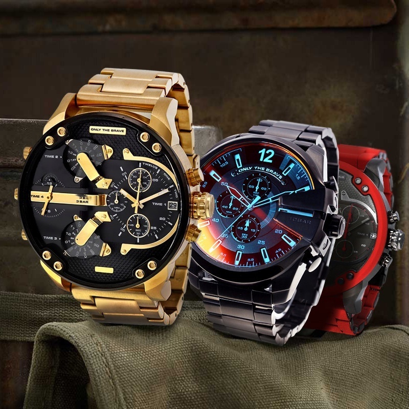 DZ7399 Sport Men Fashion DZ original Watch Big Dial automatic luxury wristWatches DZ7395 gold plated DZ Daddy metal watch