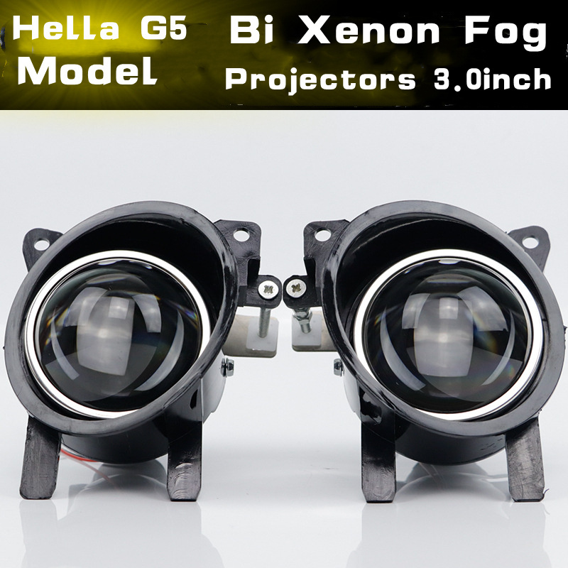 HYML D2H/H11 3inch Projector Fog Lamps Bi Xenon Car Fog Hi Low Projector Lens Super bright HID Projector for Fog Lamp