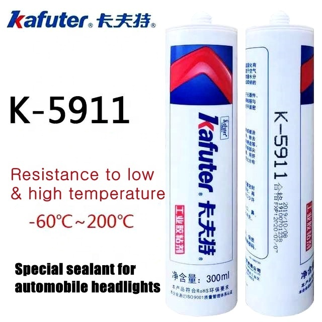 HYML Car Headlight Retrofit Silicone Sealant for Kafuter K-5911 5911B Auto Headlamp Refitting Accessories 100g Black Grey Glue