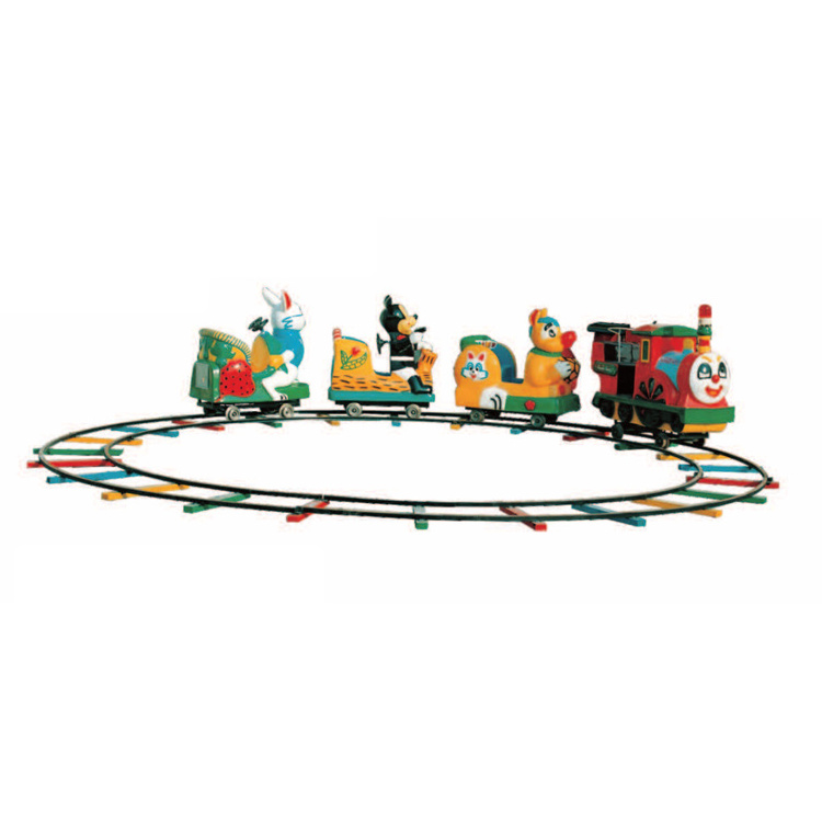 Amusement Parks  Mini Carousel Self Control Dumbo Outdoor Ride Kid Mall Kiddie Rides Garden Track Park Express Tourist Train