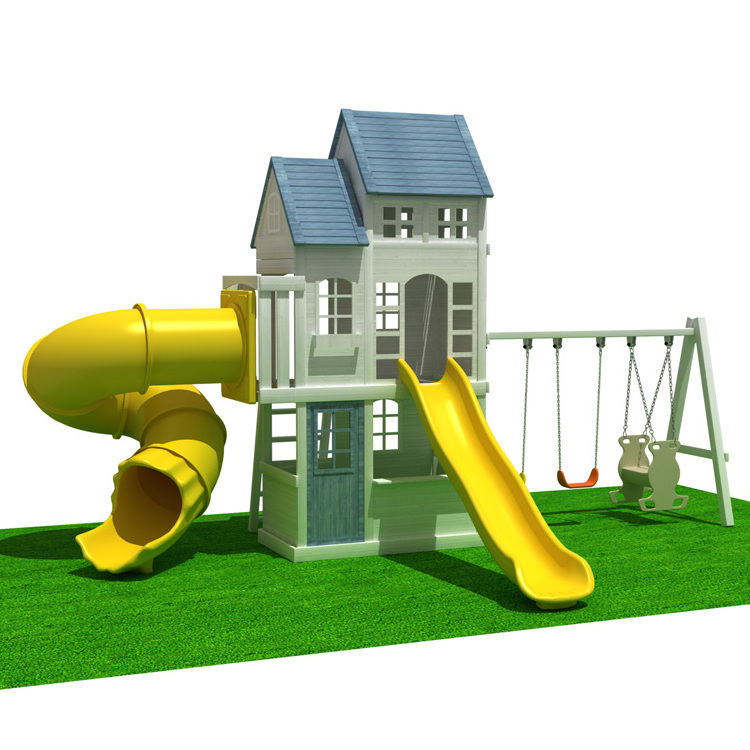 High Quality China Sand Juegos Infantiles Backyard Play Game Plastic Swing Toy set Outdoor Children Kids dry Playground for Sale