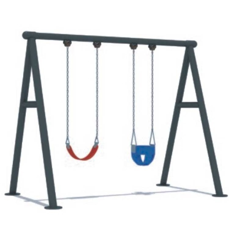 Two Seat Adult Outdoor Playground Kids Swing Accessories Wooden Swings And Slides For Children