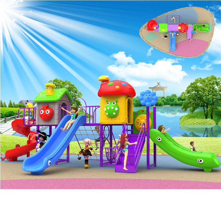 Playground Set Ground Climbing Frame Toys Kids Garden Ball Pit Soft Play Amusement Park Games Zip Line Equipment Outdoor