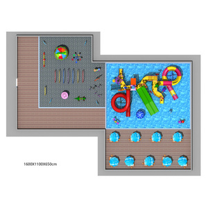 Common pool nip slip on a pool water slide water playground JMQ-18173A