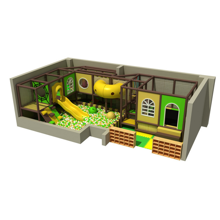 High Quality Kids Space Theme Indoor Playground with big slides for sale