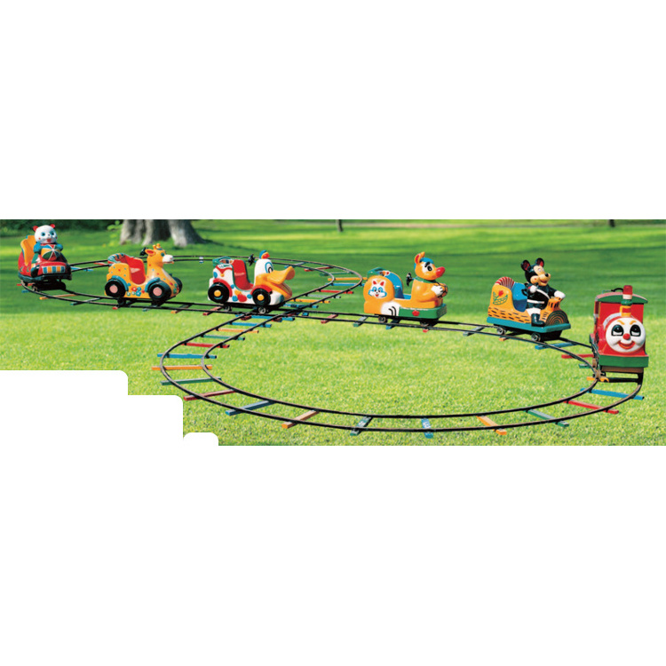 Amusement Parks  Mini Carousel Self Control Dumbo Outdoor Ride Kid Mall Kiddie Rides Garden Track Park Express Tourist Train