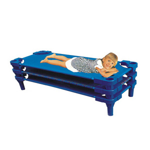 children baby Beds Manufacturer Top Cloth Kids Kindergarten Stackable children Daycare Cot set Standard bed