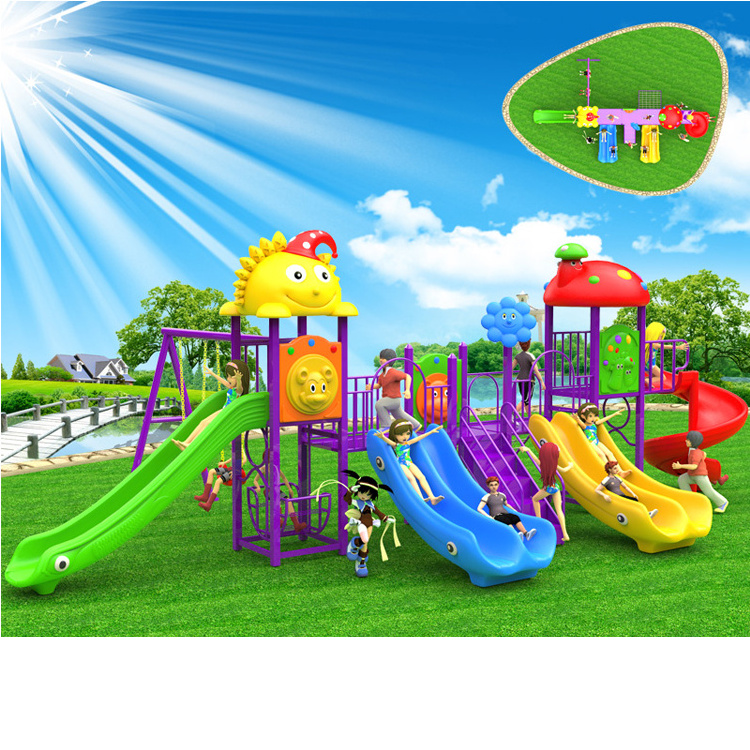 Playground Set Ground Climbing Frame Toys Kids Garden Ball Pit Soft Play Amusement Park Games Zip Line Equipment Outdoor