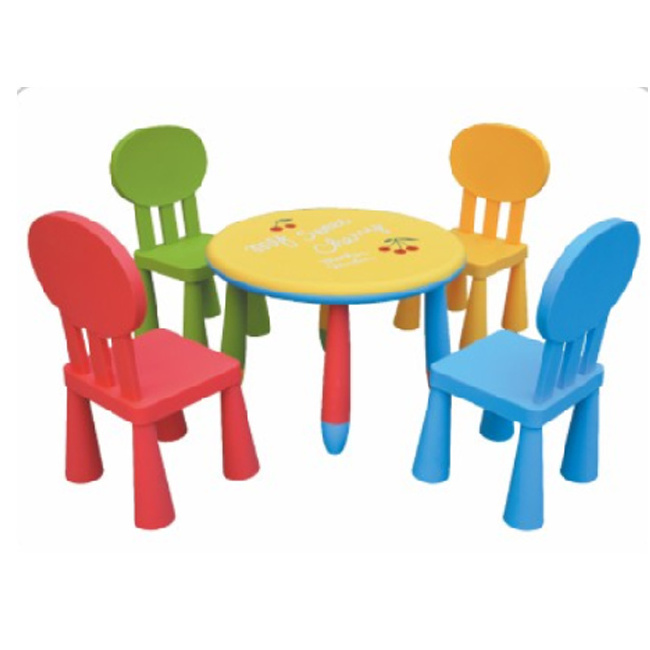 Adjustable Kindergarten  Learning Party Kids Playing Plastic Round Tables Chairs set school Study Daycare Furniture Kids Table