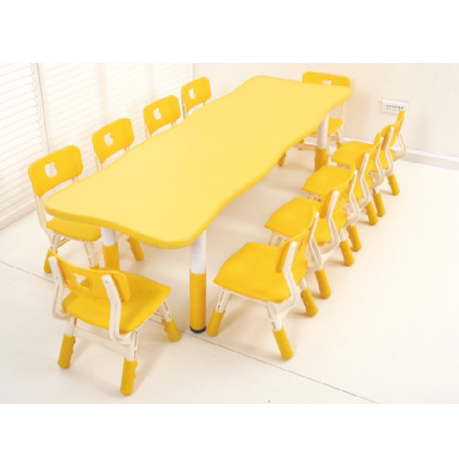 Rectangle Square Circle Chair Baby Nursery Folding Table Chairs Kids Daycare Center Wood Cheap Kindergarten Furniture