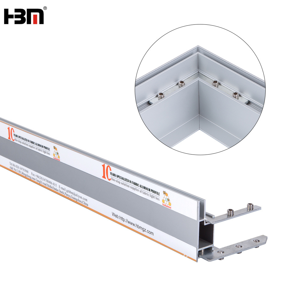 caja de luz textiles perfil de aluminio para tela de caja de luz perfil de aluminio para caja de luz