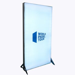 smd 3535 led strip aluminium textile frame double sided light box trade show