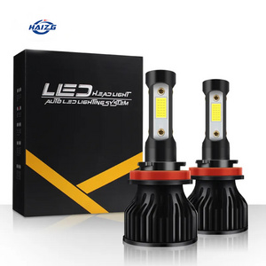 HAIZG Hot sell car led headlight 4-sides X7  led headlight 6000k 10000lm led headlight bulb h4 H11 H7