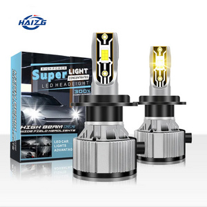 HAIZG Car Accessories H11 H4 Led Headlamp 60W 12000LM chip 3570 Led Car Headlight Bulb S9 H7 LED Light