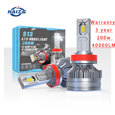 HAIZG 200W 40000LM LED Headlight Bulbs Car LED Headlamp Bulb H7 H8 H11 9005 HB3 H4 12V LED Auto led headlight