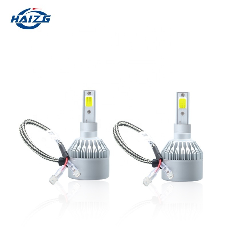 HAIZG Super Bright C6 Car Lights 880 H1 H3 9005 9006 H11 H4 H7 Auto Car LED Headlights H4 Bulbs