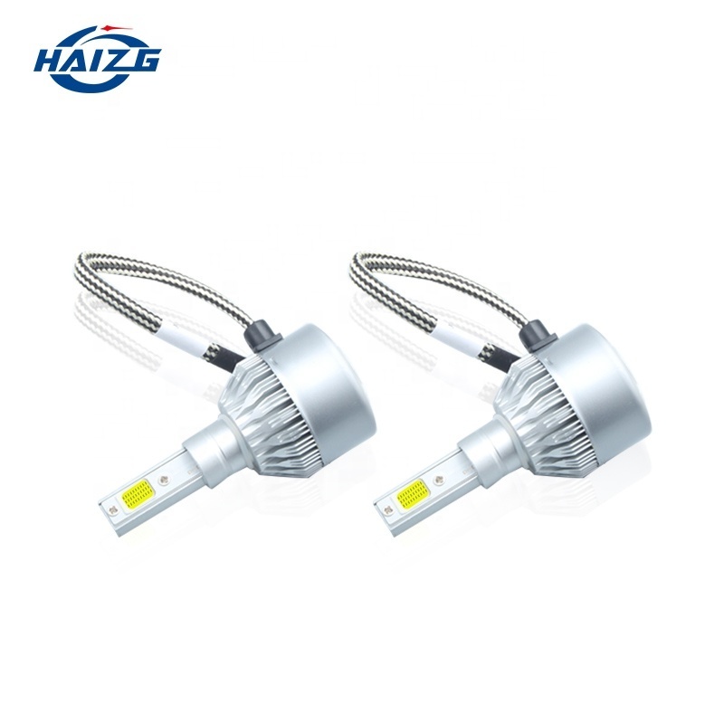 HAIZG Super Bright C6 Car Lights 880 H1 H3 9005 9006 H11 H4 H7 Auto Car LED Headlights H4 Bulbs