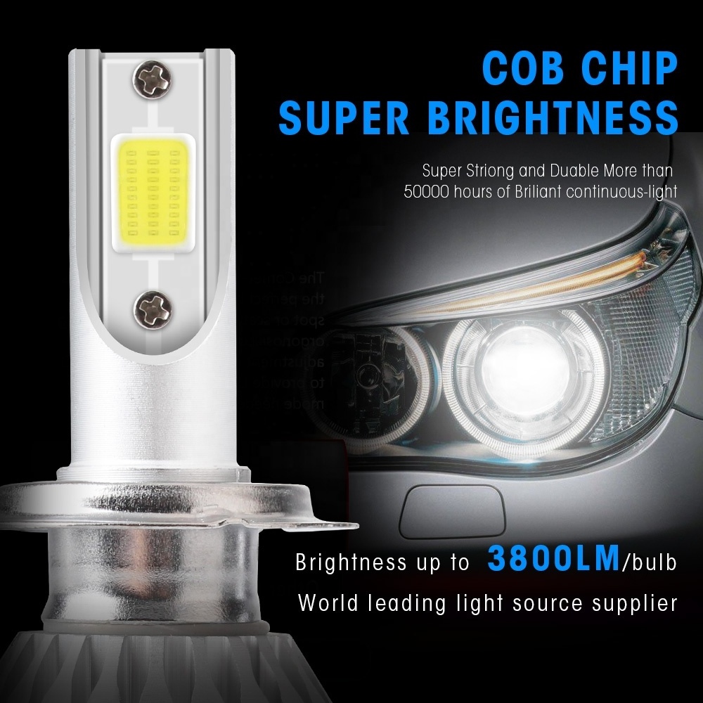 C6 Car LED headlight bulbs H1 H3 H7 H8 H9 H10 H11 9005 9006 H13 H4 72W 16000lm COB Auto DRL fog lamps LED headlights