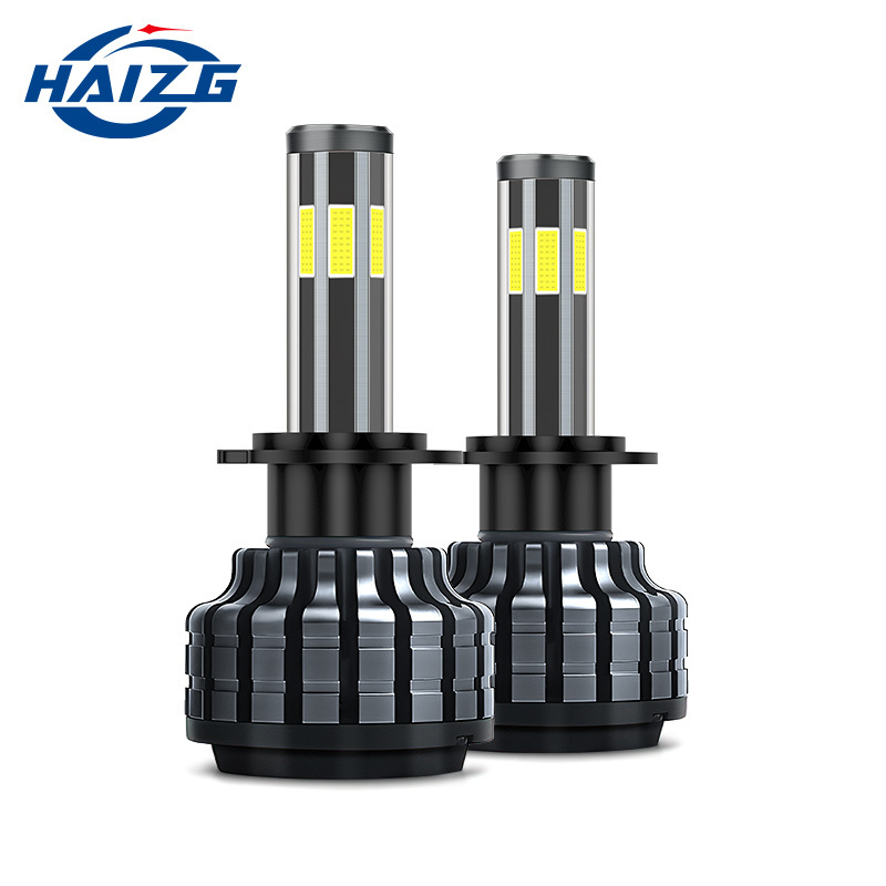 HAIZG Hot selling 6 sides COB chip 360 degree lighting H7 H11 IP67 waterproof X6S LED headlight H4 for car motorcycle