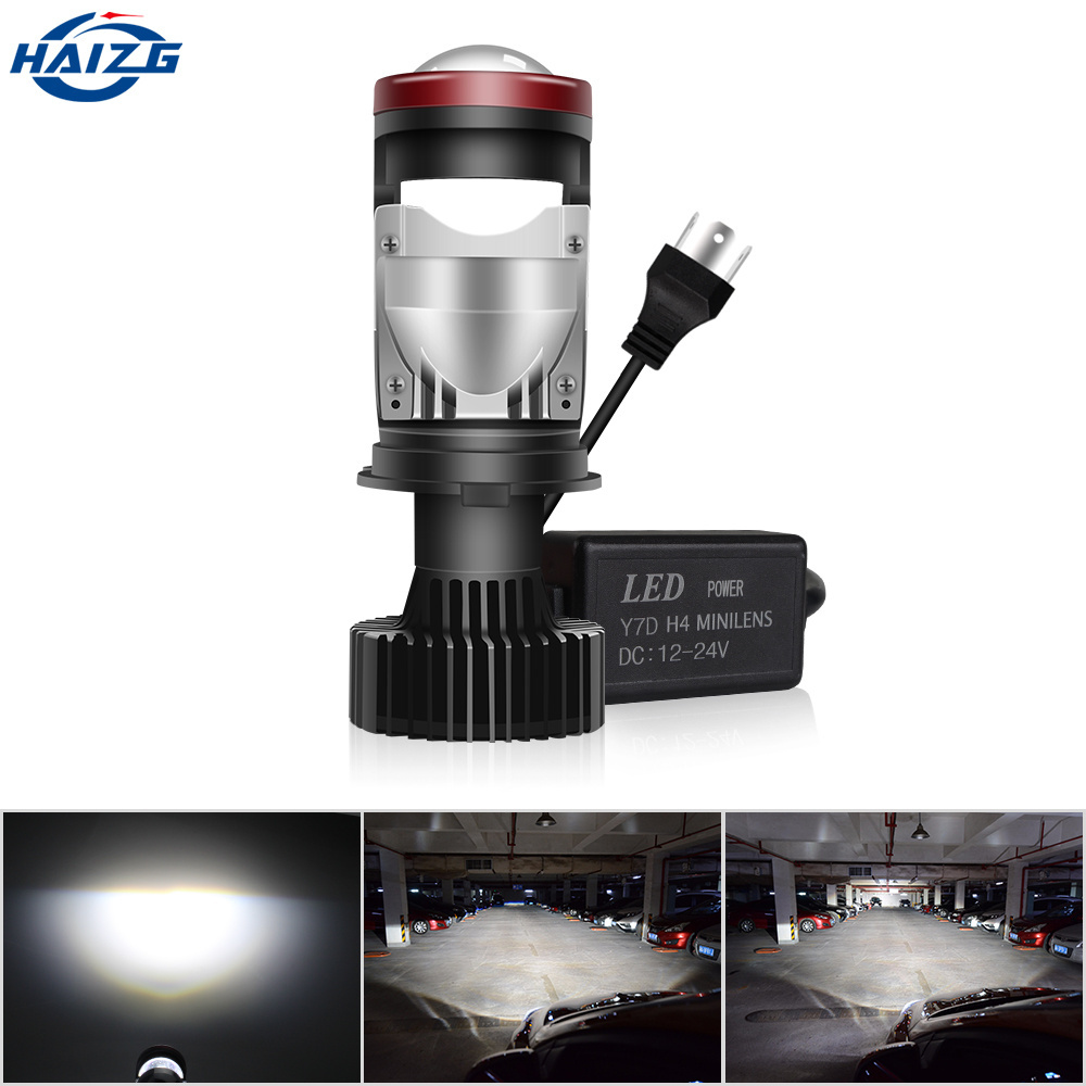 HAIZG car accessories Y7D 90W h4 fisheye lens csp-3570 chip car led headlight