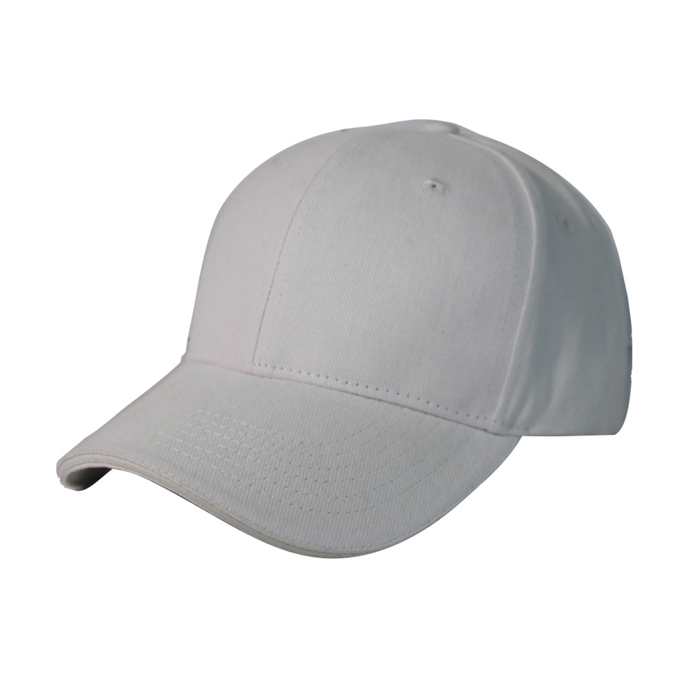 Promotion Hat 6 Panel Blank Basic Sport Caps Heavy Brush Cotton Twill Sandwich Baseball Cap Without Logo