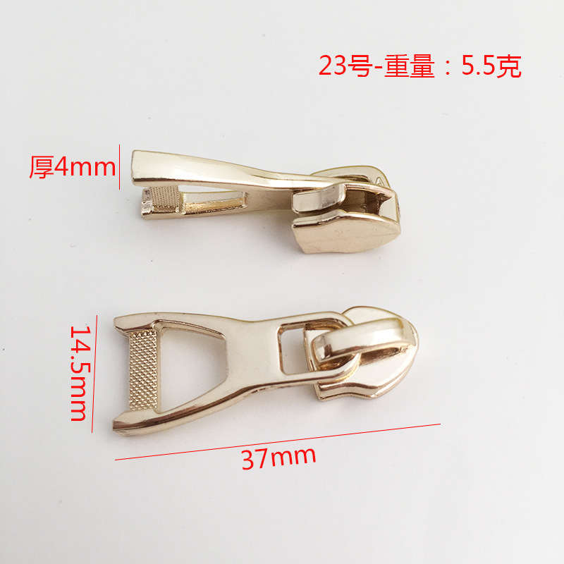 Custom Zip Pull Garment Metal Zipper Puller Slider Brand Logo Bag Zipper Head Puller 5# nylon Metal Zipper Pull Logo