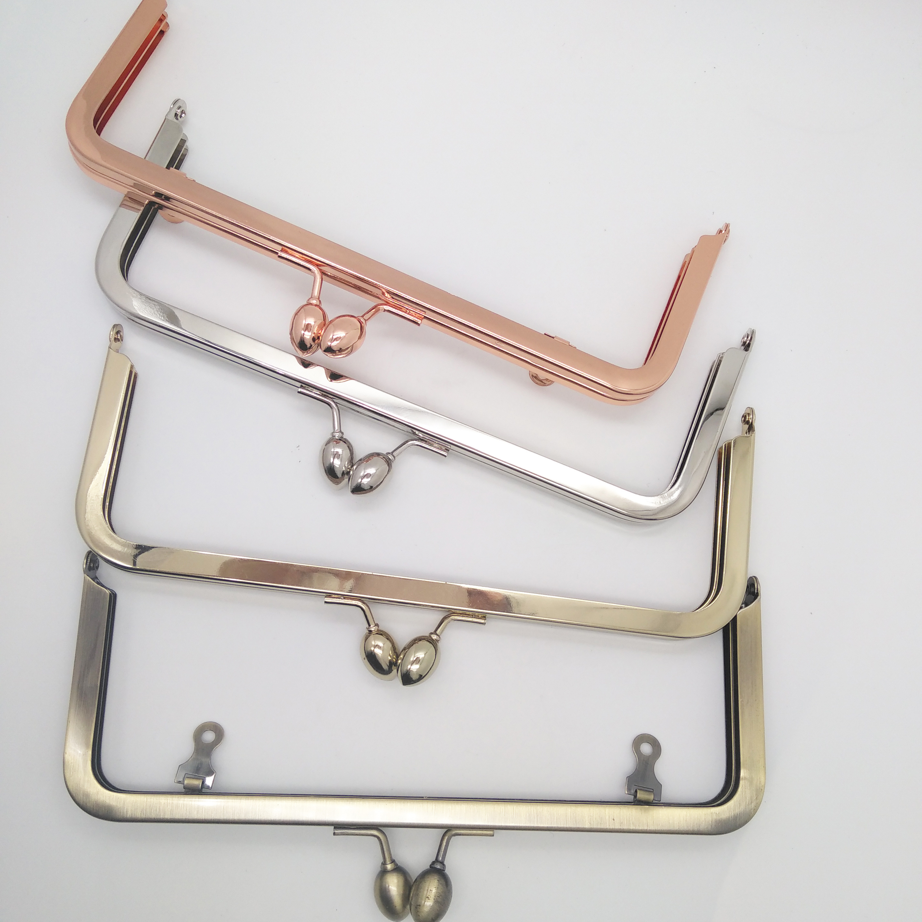 kiss lock handbag purse frame,metal clasp purse frame ball clasp metal purse frame with kiss lock