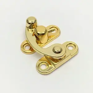 Brush bronze vintage catch jewelry box latch box 38*45 mm 28*33 mm size swing hook latch clasps box lock