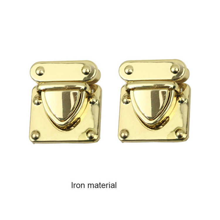 Guangzhou Factory Zinc Alloy Metal Hardware Turn Press Magnetic Snap Purse Lock Buckle Key Lock Key Box Twist Lock Clasp