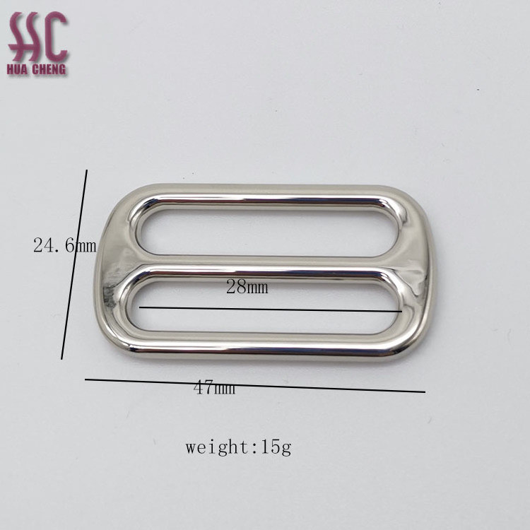 Bag Hardware Accessories 3/4 Inch Triglid Buckle Slide Adjuster Metal Buckle Strap 20mm Metal Slider Buckle for Handbag